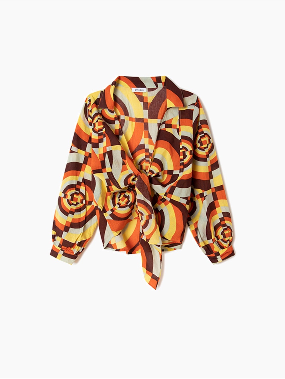 Gimaguas Geo Orange Ma’am Blouse